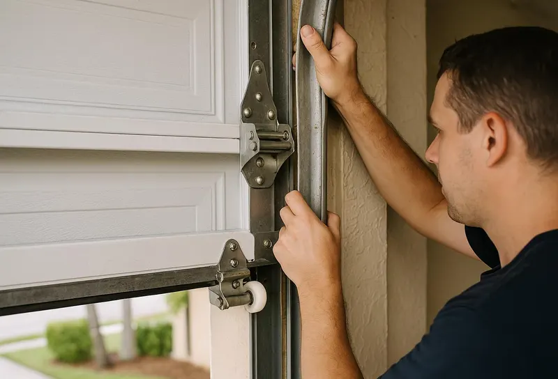 Off Track Door Repair in Nalcrest